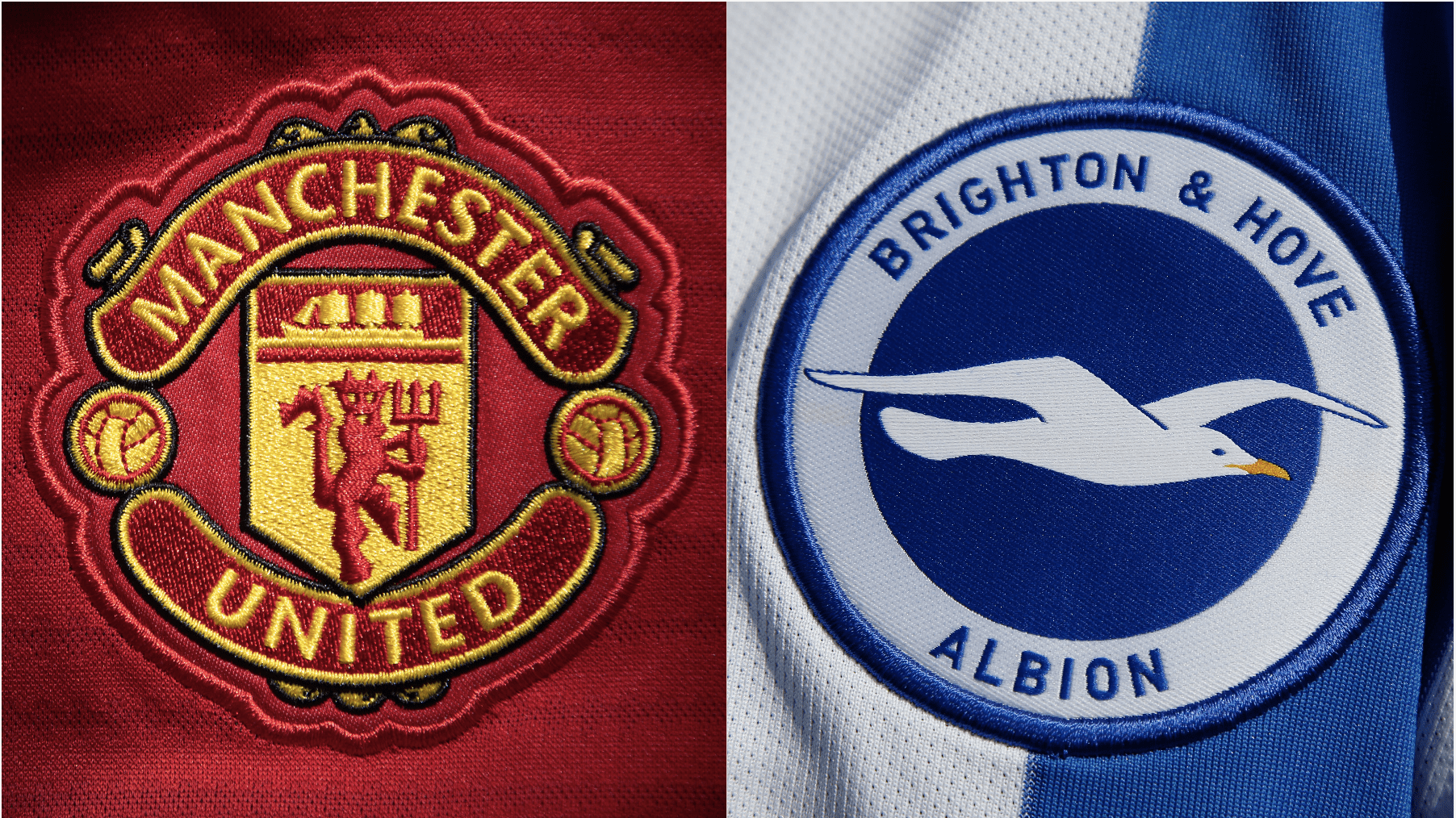 Man Utd, Brighton badge