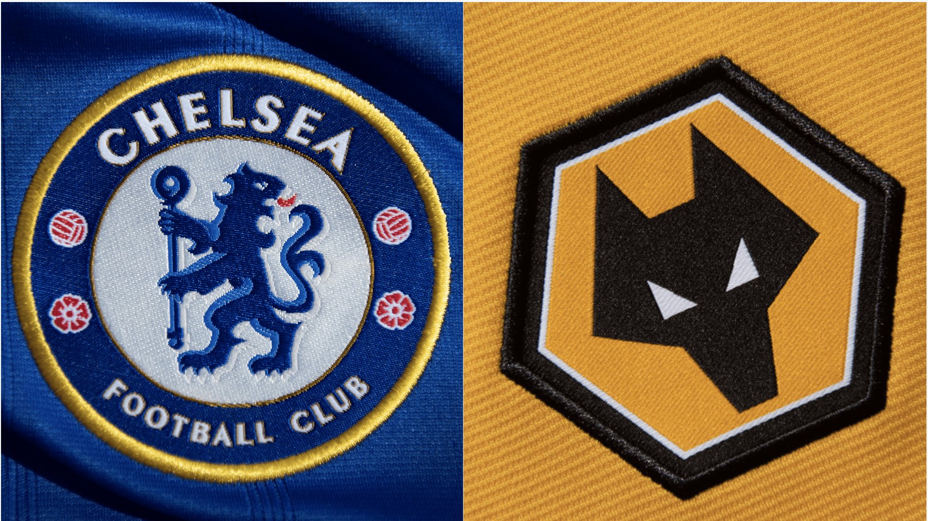 Chelsea, Wolves badges