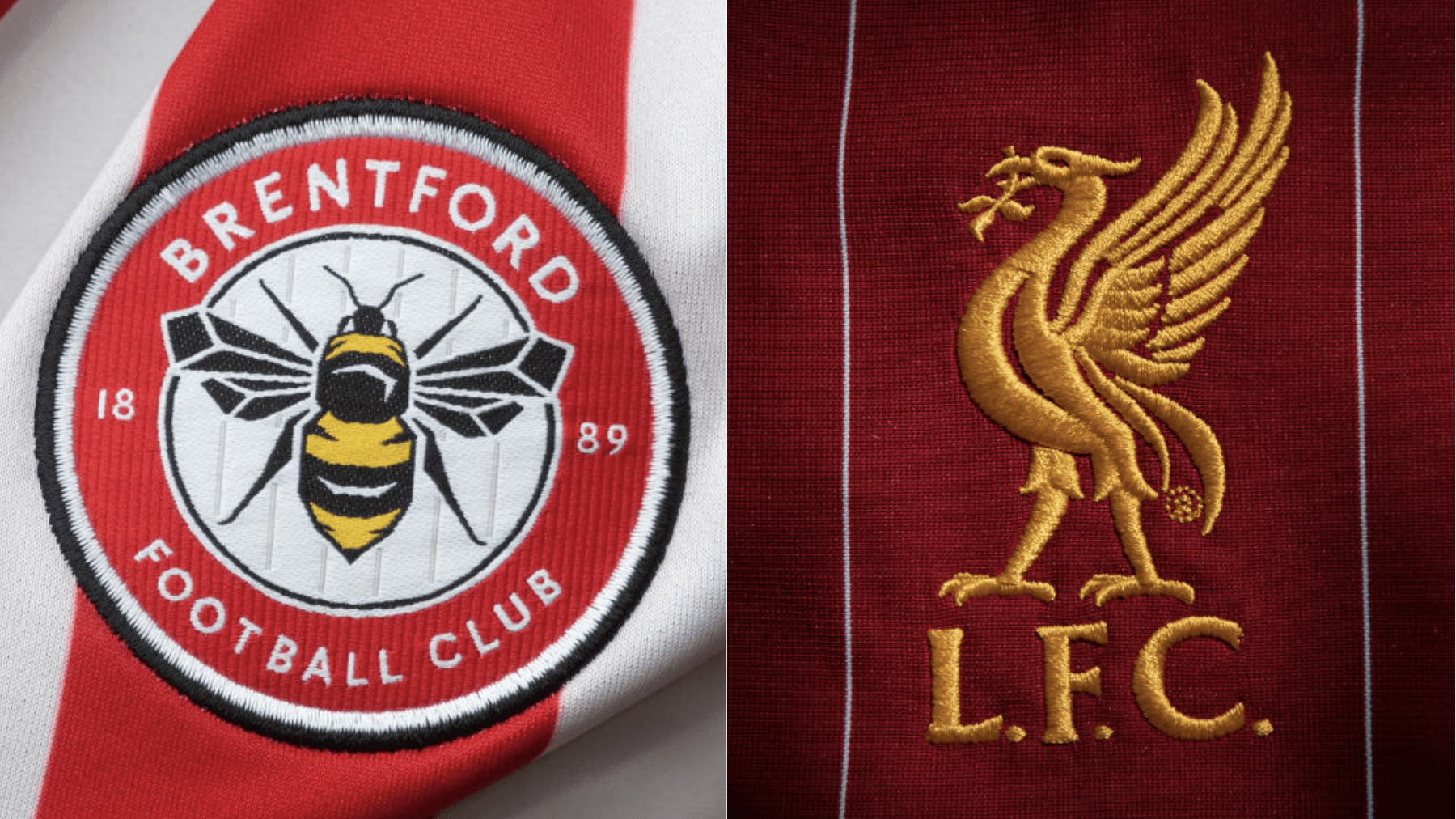 Brentford, Liverpool badges