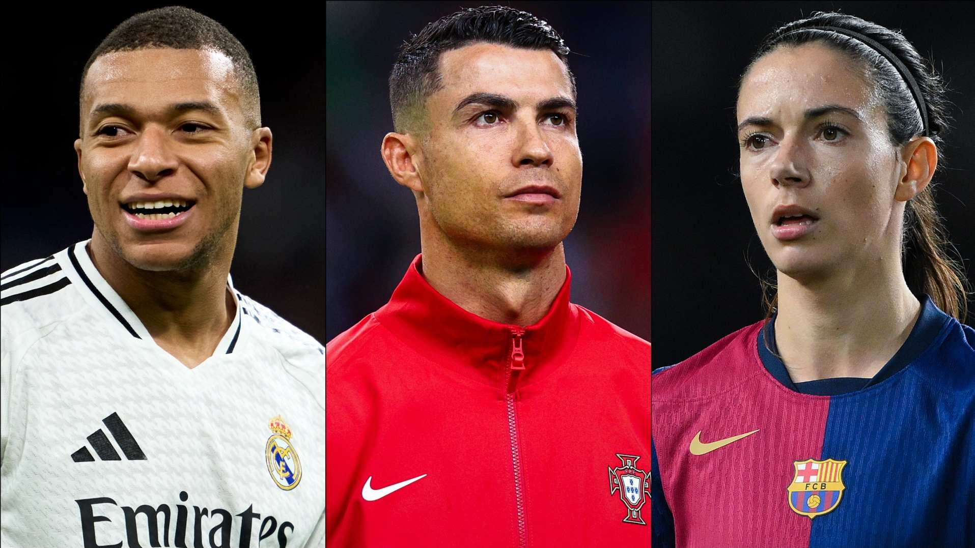 Kylian Mbappe, Cristiano Ronaldo, Aitana Bonmati