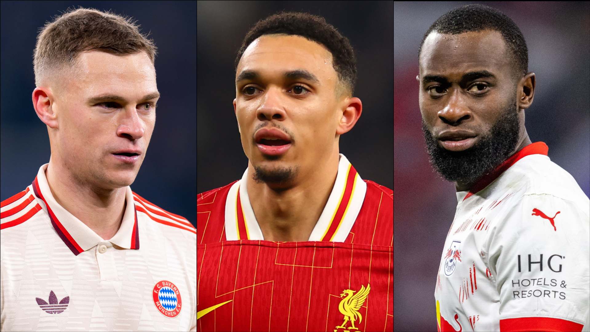 Joshua Kimmich, Trent Alexander-Arnold and Lutsharel Geertruida