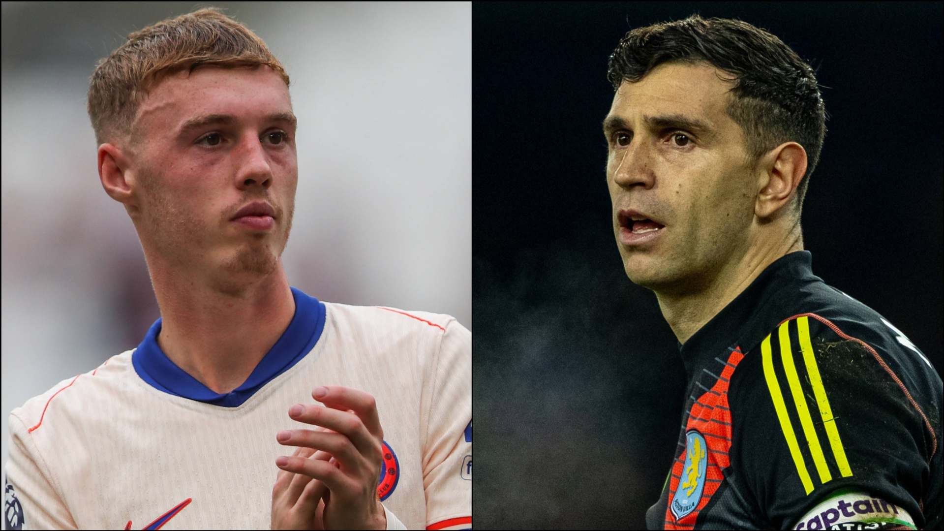 Cole Palmer and Emiliano Martinez