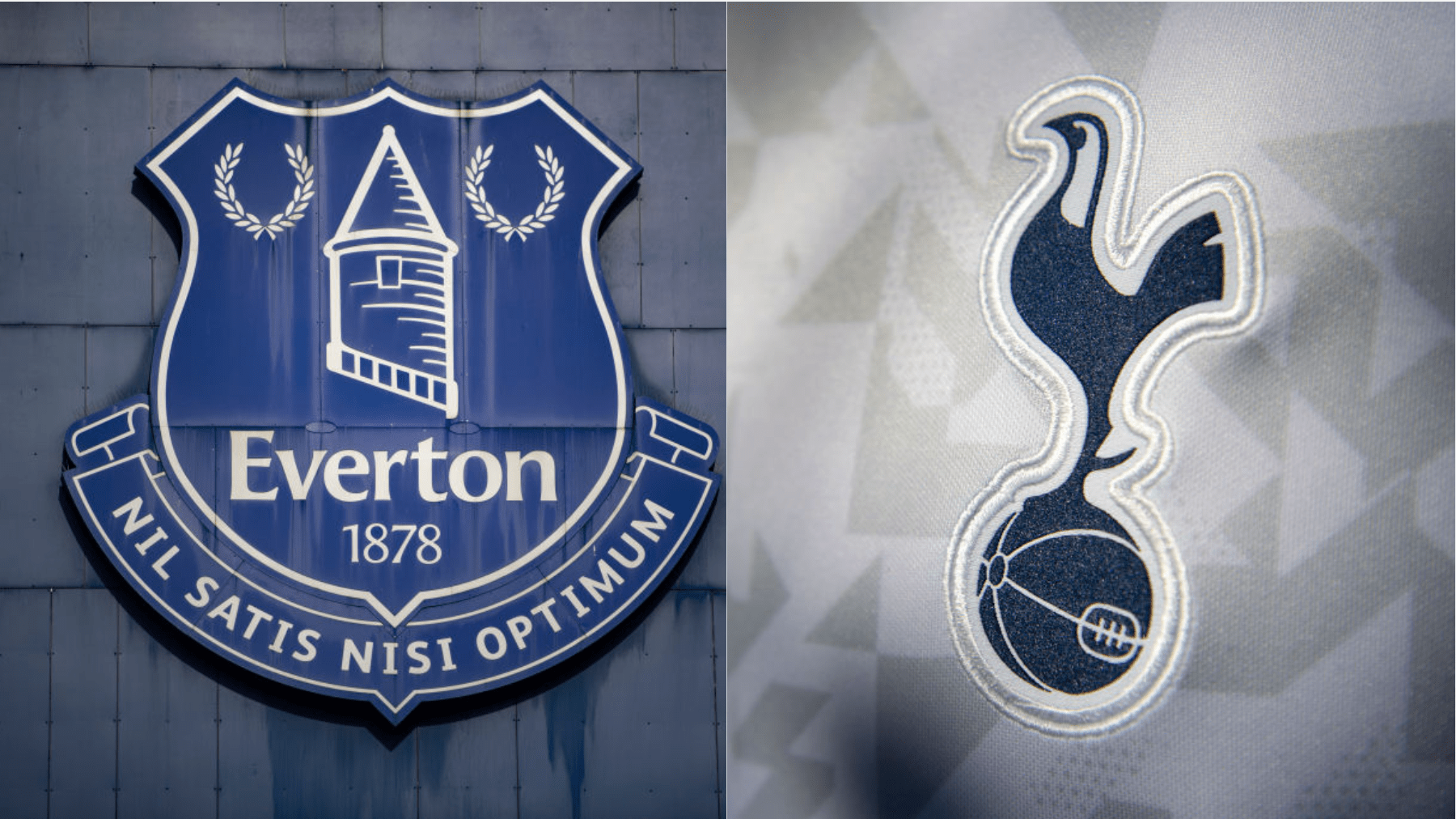 Everton Tottenham badges