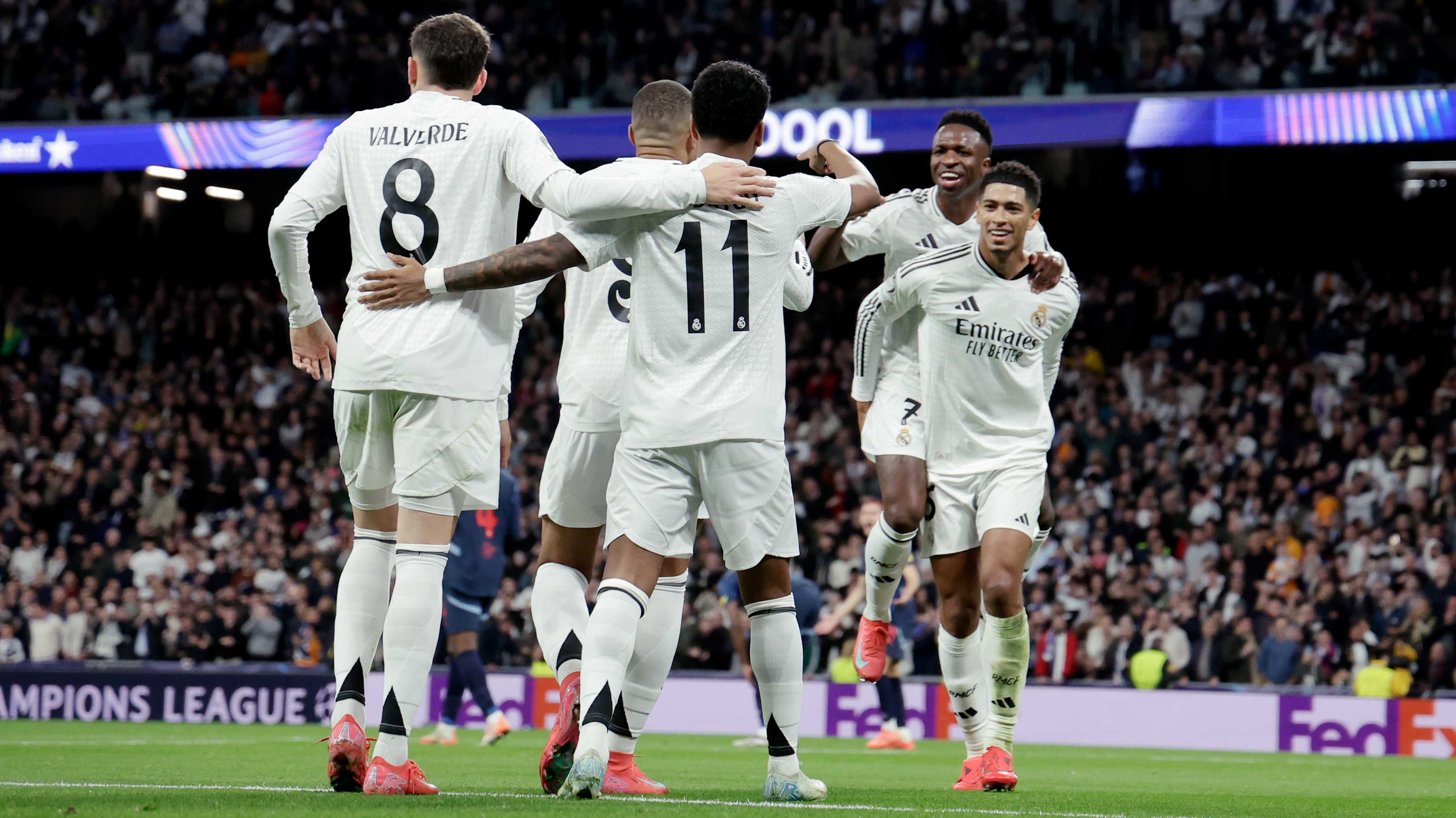 Rodrygo celebrates putting Real Madrid ahead