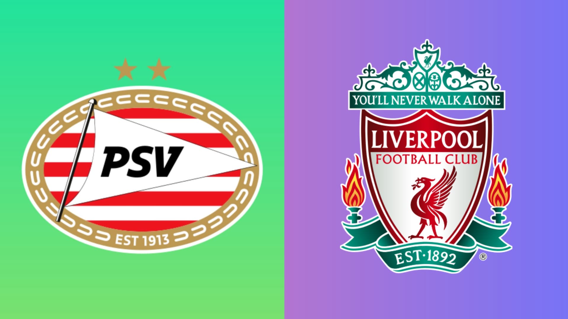 PSV Eindhoven and Liverpool badges