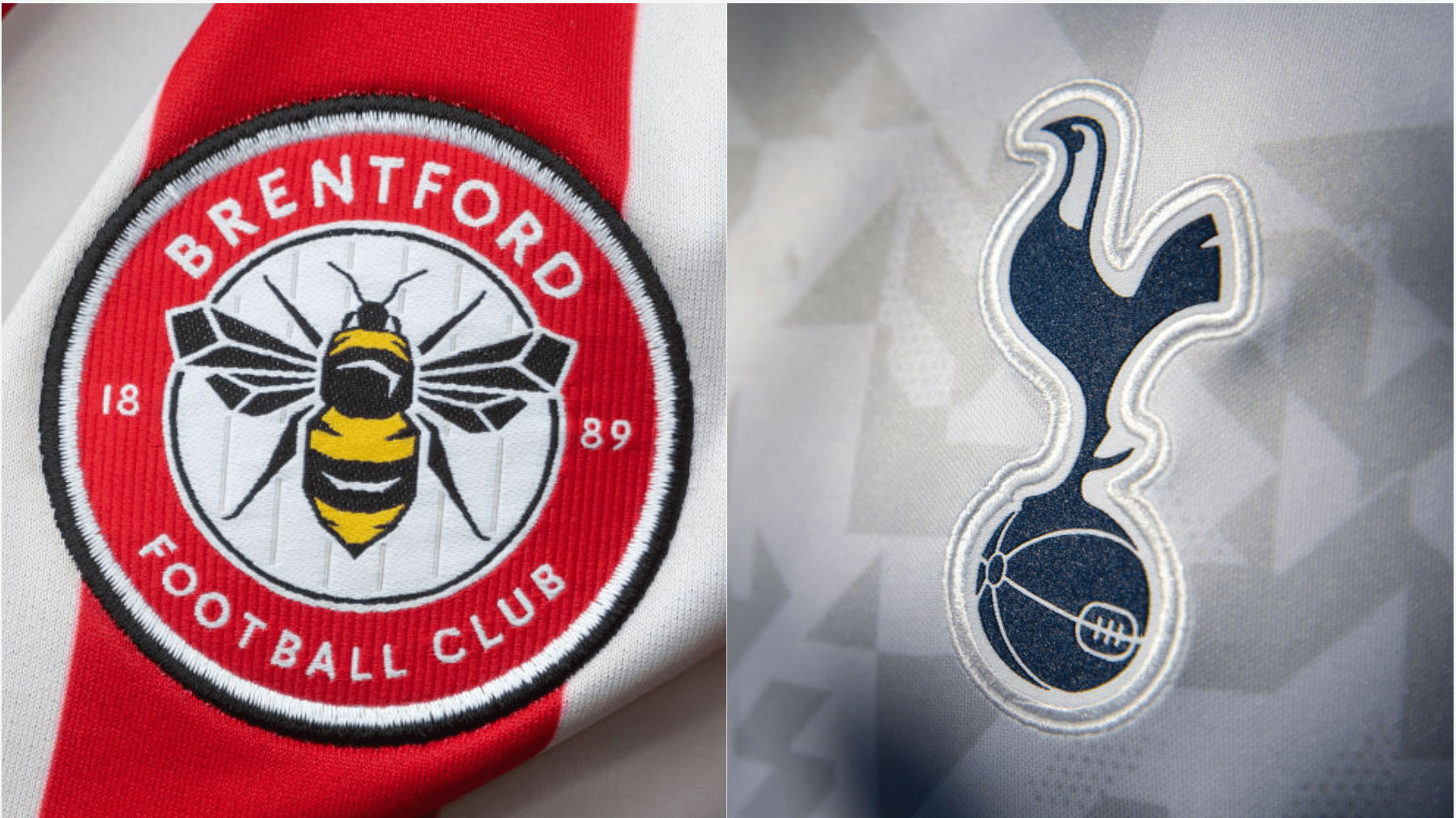 Brentford Tottenham badges