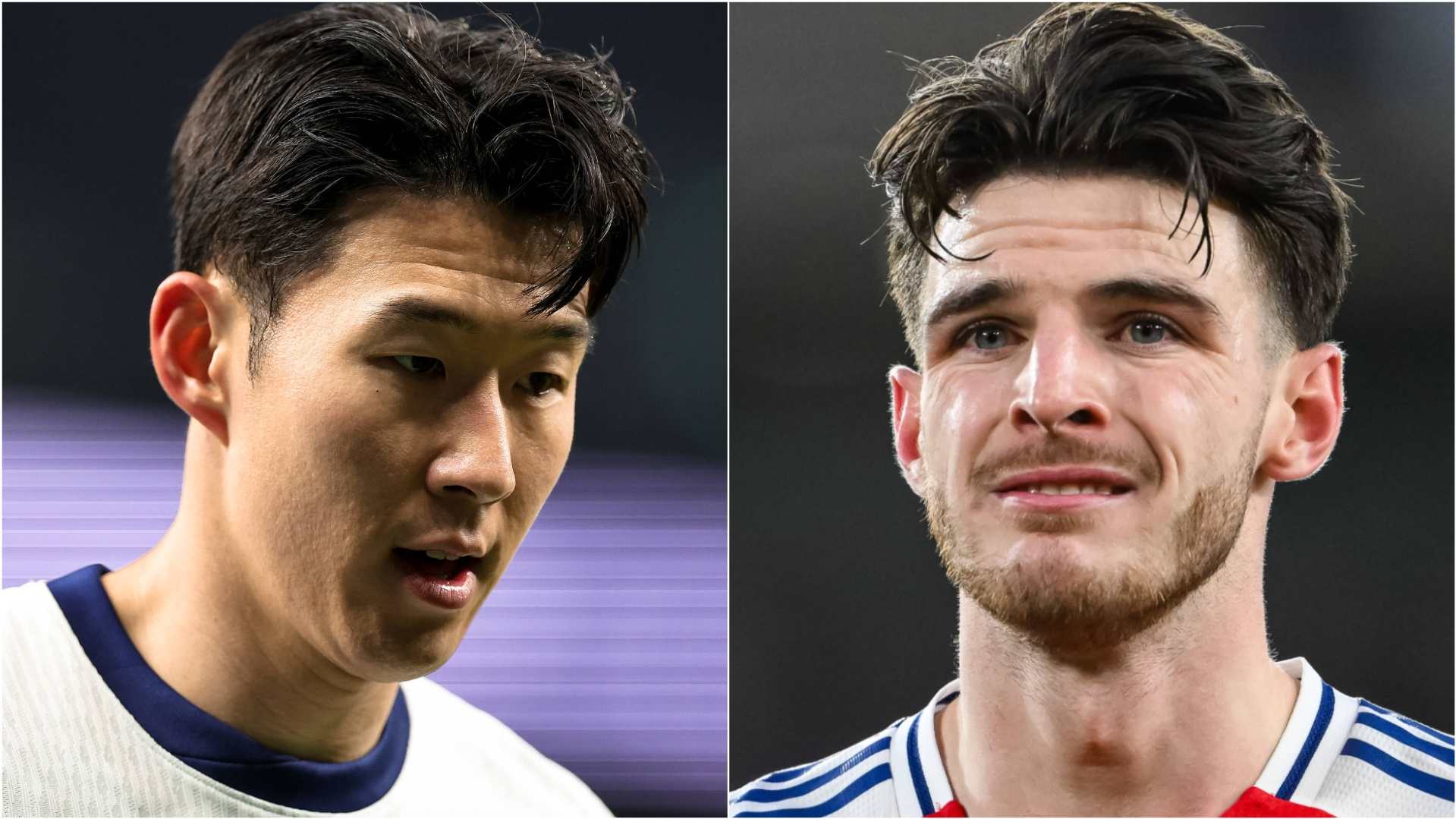 Son Heung-min and Declan Rice