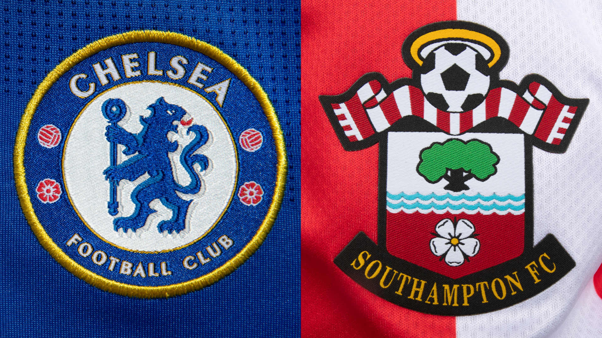 Chelsea and Southampton badges