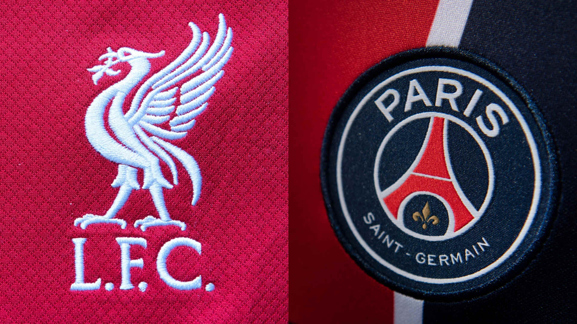 The badges of Liverpool and PS