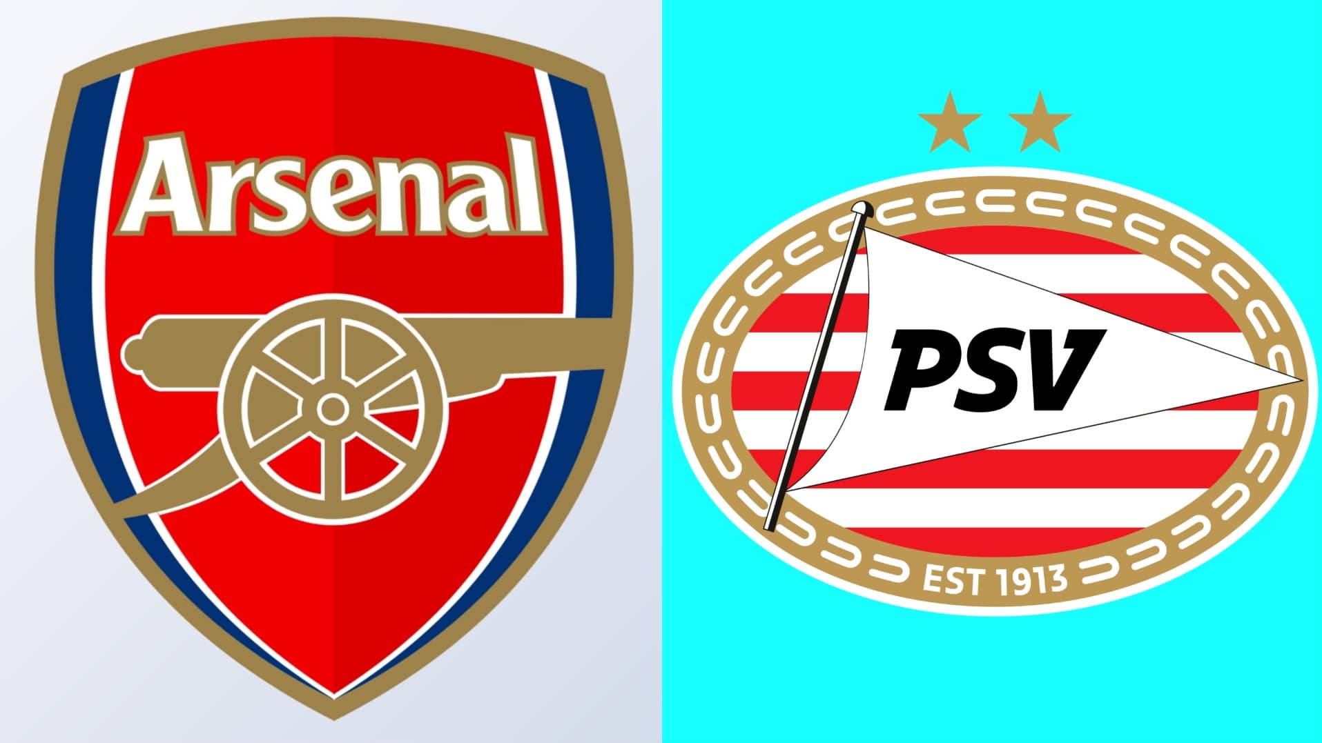 Arsenal, PSV badges