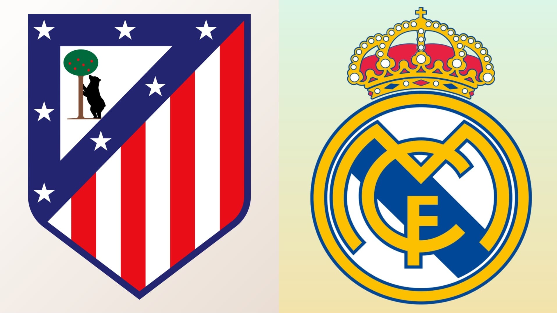 Atletico Madrid, Real Madrid badges